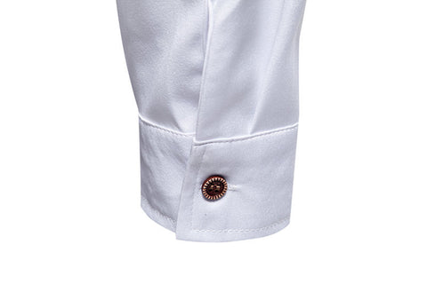 Men's shirts, irregular slanted buttons, fashionable and casual henley collar shirts, M-3XL
