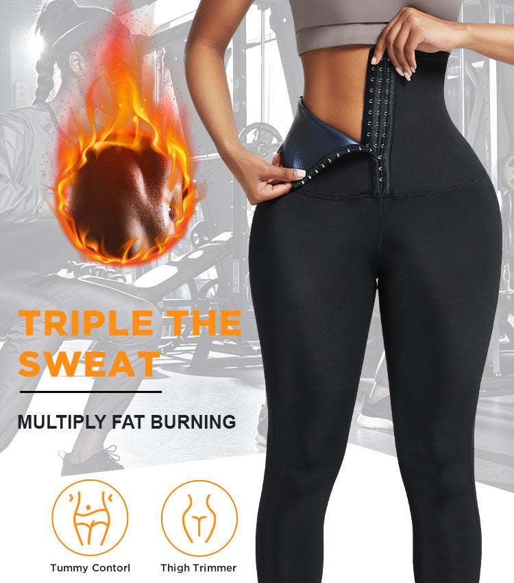 Slim Bodysuit for Women Slim Bodysuit for Women plus Size High Top Sports Belly Tight Pants Outer Wear Breasted Corset Bottoming Shark Pants Leggings