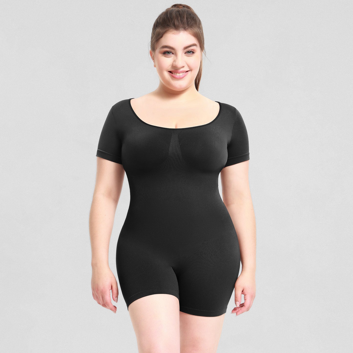 Slim Bodysuit for Women Slim Bodysuit for Women Girdle Jumpsuit Adult Women Outer Wear Bodybuilding Jumpsuits Short Sleeve Corset Hip Lifting Bodysuit