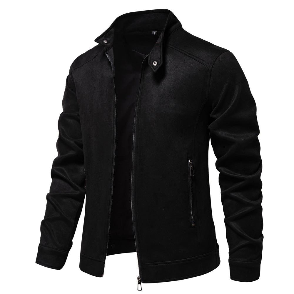 Suede Jacket for Men - Premium Suede Leather Bomber Jacket | Trucker Coat for Mens