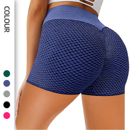 Leggings For Women Yoga Clothes New Honeycomb Yoga Pants Peach Hip Yoga Workout Shorts Women