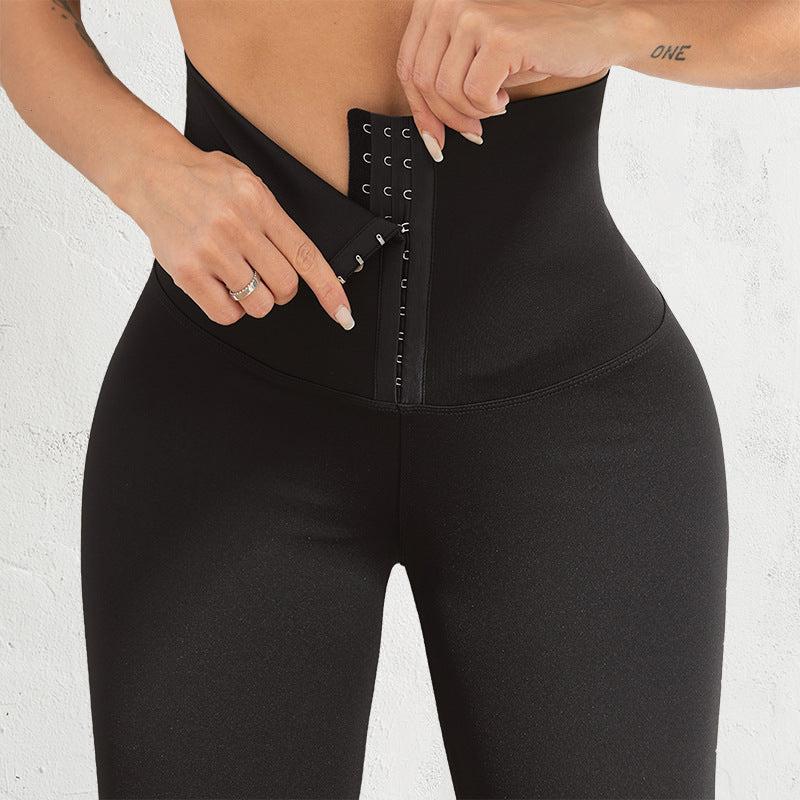 Slim Bodysuit for Women Slim Bodysuit for Women plus Size High Top Sports Belly Tight Pants Outer Wear Breasted Corset Bottoming Shark Pants Leggings