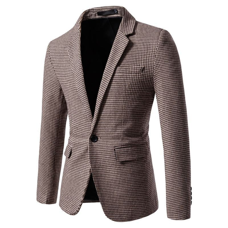 Men's Jackets Knitted Slim Fit Suit M-3XL