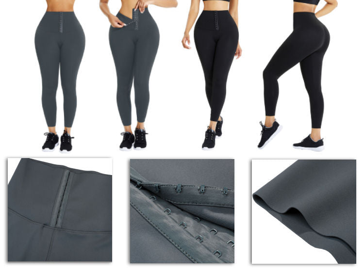 Slim Bodysuit for Women Slim Bodysuit for Women plus Size High Top Sports Belly Tight Pants Outer Wear Breasted Corset Bottoming Shark Pants Leggings