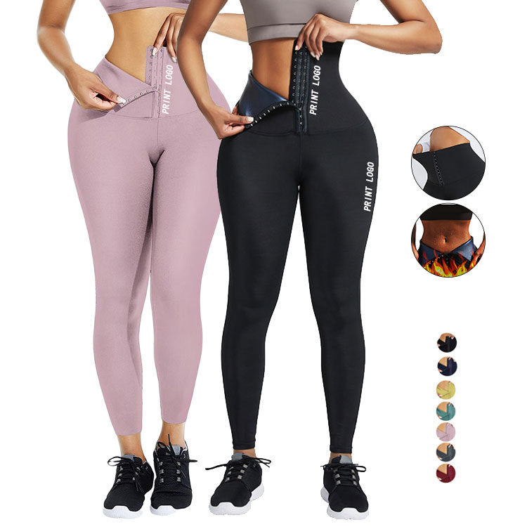 Slim Bodysuit for Women Slim Bodysuit for Women plus Size High Top Sports Belly Tight Pants Outer Wear Breasted Corset Bottoming Shark Pants Leggings