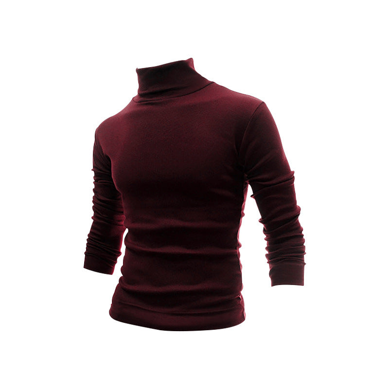 Men's Mock Turtleneck Sweater Long Sleeve Slim Fit Lightweight Soft Casual Pullover Stretch Knit Top