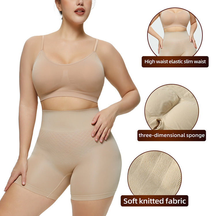 Slim Bodysuit for Women Summer Thin Belly Contraction Butt-Lift Underwear Powerful Postpartum High-Waist Sculpting Pants Corset Hip Fake Butt Bodybuilding Safety Pants