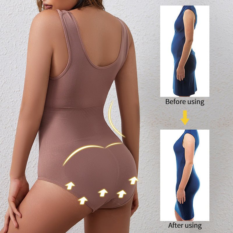 Slim Bodysuit for Women Belly and Waist Shaping Triangle Jumpsuit Seamless Hip-Lift and Belly Shaping Tight One-Piece