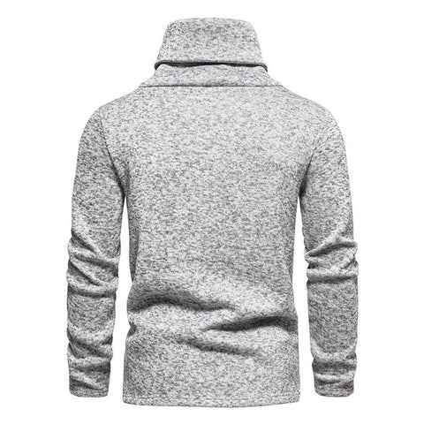Men's Sweater Turtleneck Cotton Scarf Collar Design M-3XL