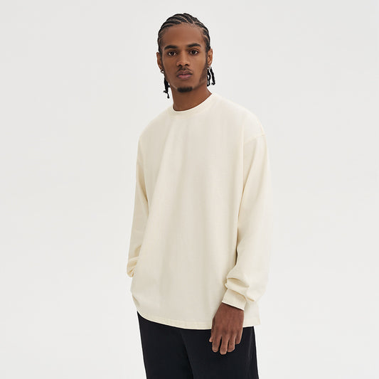 Men's T-Shirts - Long Sleeve Crew Neck Cotton Plain Tee S - 2XL Tee