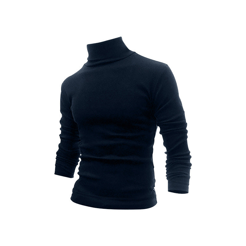 Men's Mock Turtleneck Sweater Long Sleeve Slim Fit Lightweight Soft Casual Pullover Stretch Knit Top