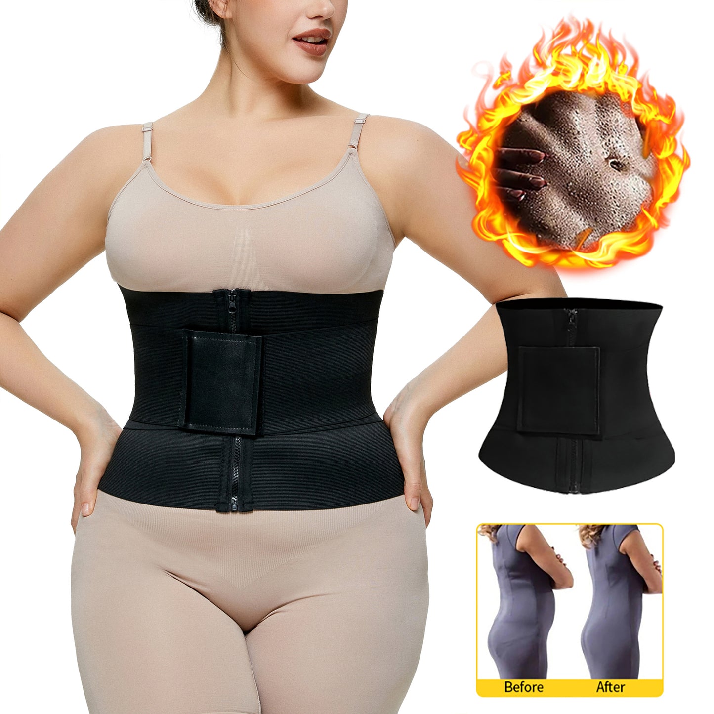 Slim Bodysuit for Women Slim Bodysuit for Women plus Size Girdle Belt Female Belly-Flattening Tool Postpartum Waist-Slimming Strong Girdle Belly Band Waist Trainer