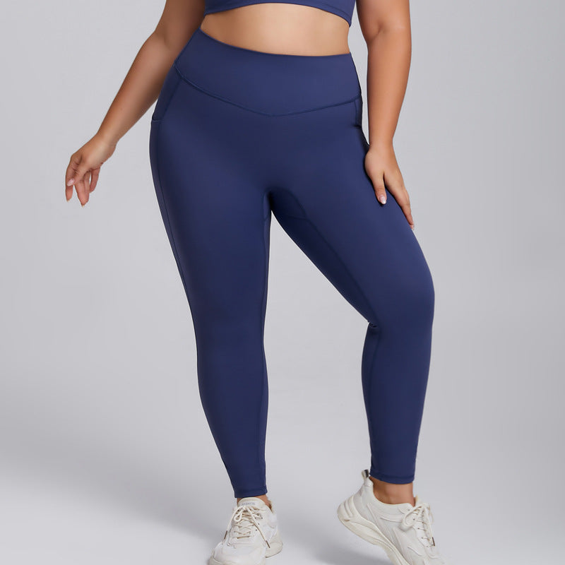 Leggings for Women Sexy plus Size Yoga Wear Suit Women's Tight Sportswear Two-Piece Bra Yoga Pants